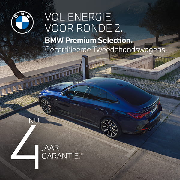 VOL ENERGIE VOOR RONDE 2. BMW Premium Selection. Gecertifieerde Tweedehandswagens. Ook 100% elektrisch.