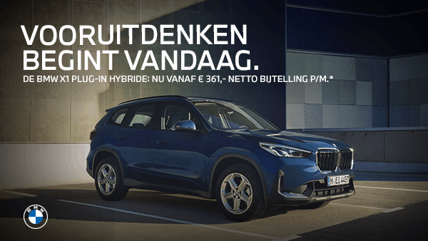 De BMW X1 Plug-in hybride.