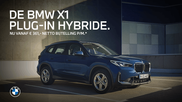 De BMW X1 Plug-in hybride.