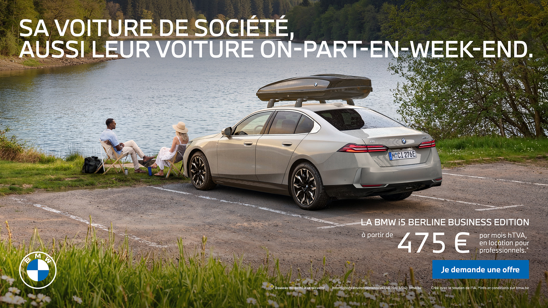 Sa voiture de société, aussi leur voiture on-part-en-week-end.