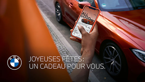Joyeuses fêtes: Un cadeau signé BMW.